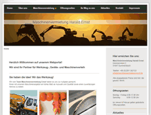 Tablet Screenshot of maschinenvermietung-ernst.de
